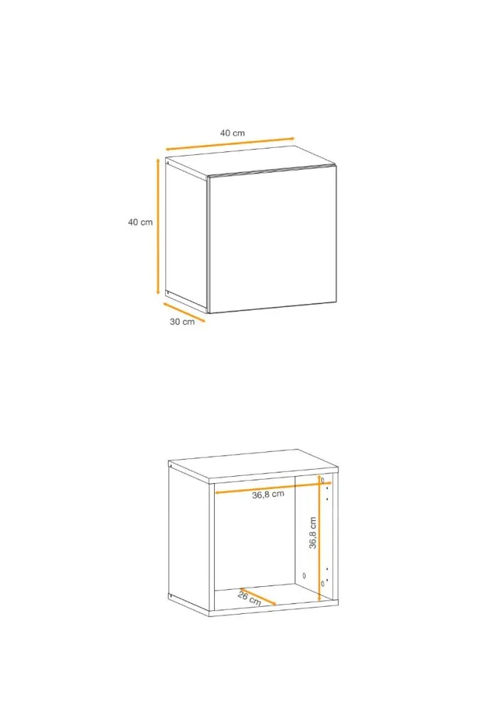 Zestaw mebli do przedpokoju EASY III dąb wotan/biały mat wiszące I sklep meblowy MIRAT.  kolekcja EASY
