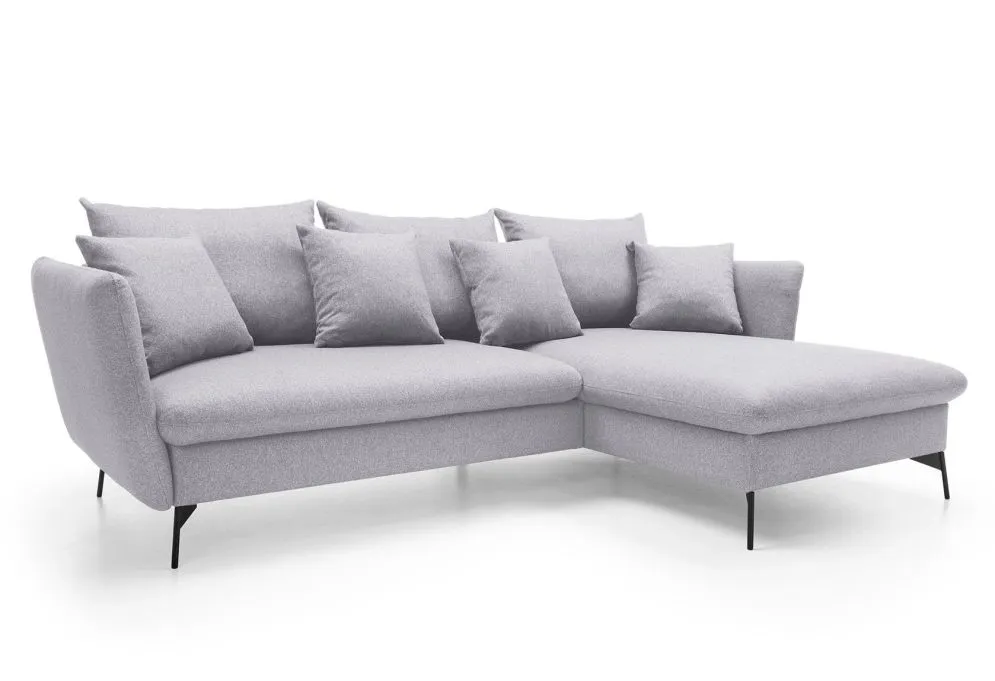 Narożnik z funkcją spania LINDA szary prawy do salonu I sklep meblowy MIRAT.