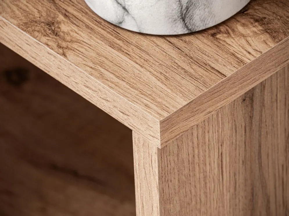 Meblościanka ECO dąb wotan/czarny mat do salonu I sklep meblowy MIRAT.