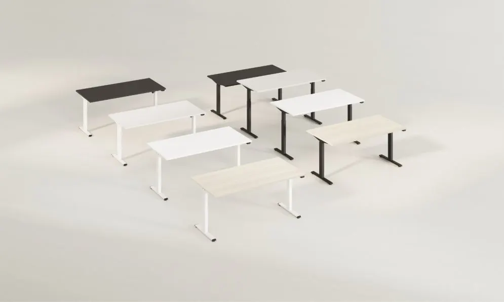 Biurko eCOMO 120x60cm czarne z regulowane młodzieżowe I sklep meblowy MIRAT.