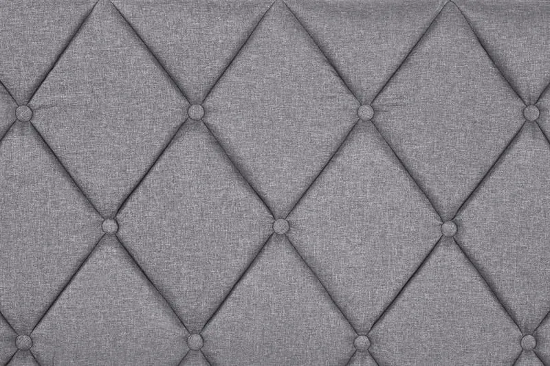 Łóżko BETINA 160x200 szare ze stelażem i czterema szufladami | MIRAT.