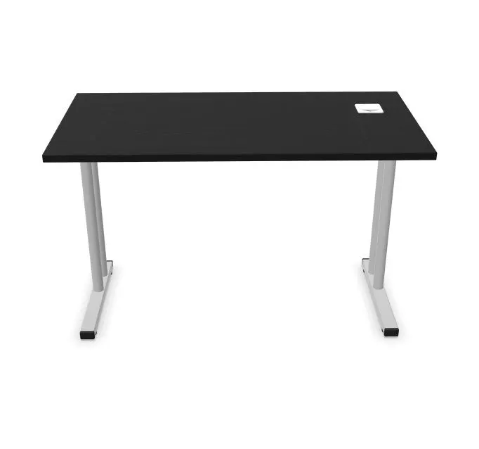 Biurko EASY SPACE C-LEG RC 120x60cm czarne grafitowe metalowe I sklep meblowy MIRAT.