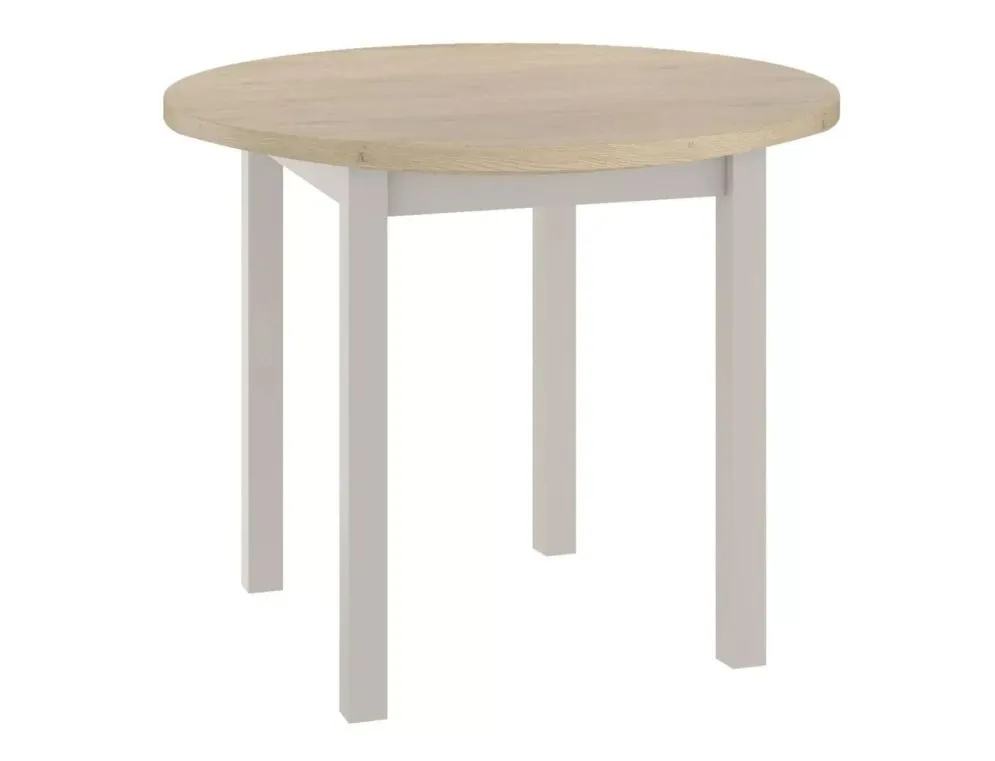 Stół okrągły ADAM o średnicy 80 cm Dąb Cremona Torro / Kaszmir | MIRAT