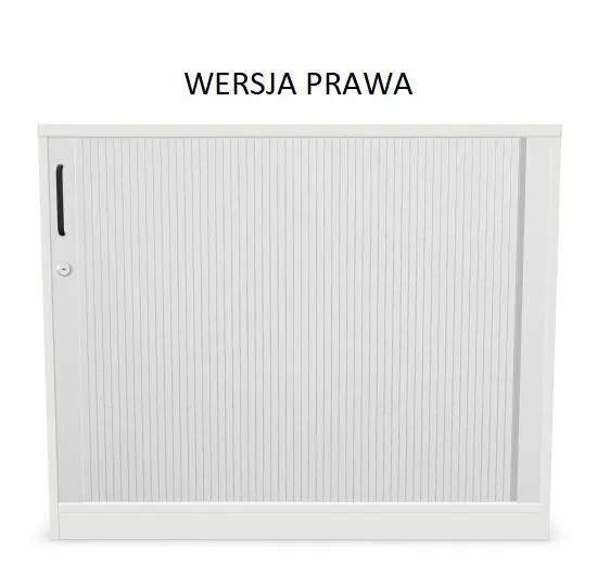 Szafka biurowa żaluzjowa EASY SPACE CABINET HRT 2-OH 100cm biała zamykana I sklep meblowy MIRAT.