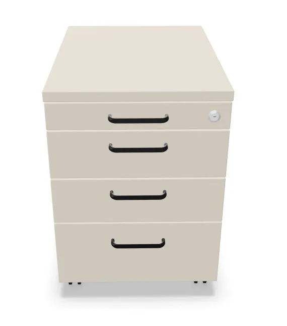 Kontenerek biurowy EASY SPACE MOB PB 4S kaszmirowy mobilny I sklep meblowy MIRAT.