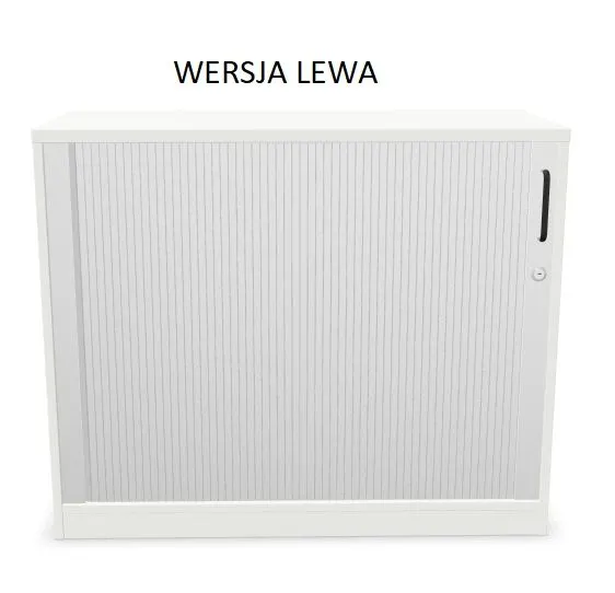Szafka biurowa żaluzjowa EASY SPACE CABINET HRT 2-OH 100cm biała zamykana I sklep meblowy MIRAT.