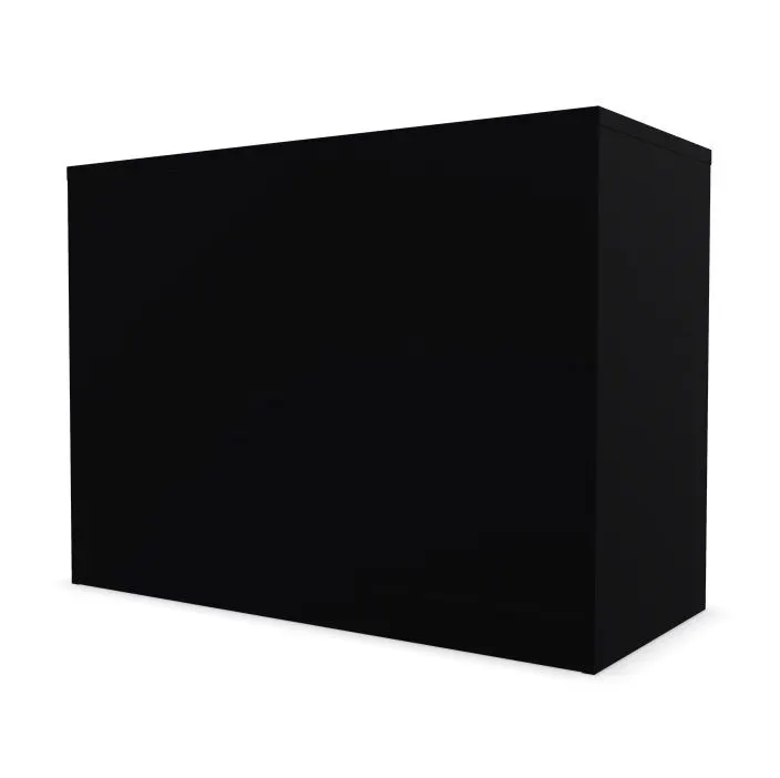 Szafka biurowa przesuwna EASY SPACE CABINET S 1.5-OH 100cm czarna zamykana I sklep meblowy MIRAT.