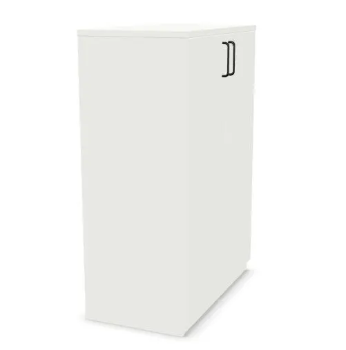 Komoda biurowa EASY SPACE CABINET H-D2 3-OH 80cm biała zamykana I sklep meblowy MIRAT.