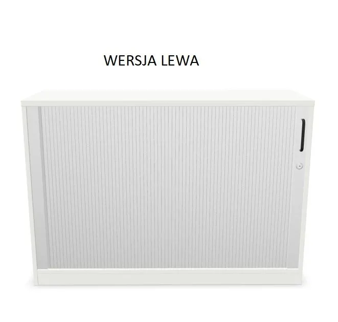 Szafka biurowa żaluzjowa EASY SPACE CABINET HRT 2-OH 120cm biała zamykana I sklep meblowy MIRAT.