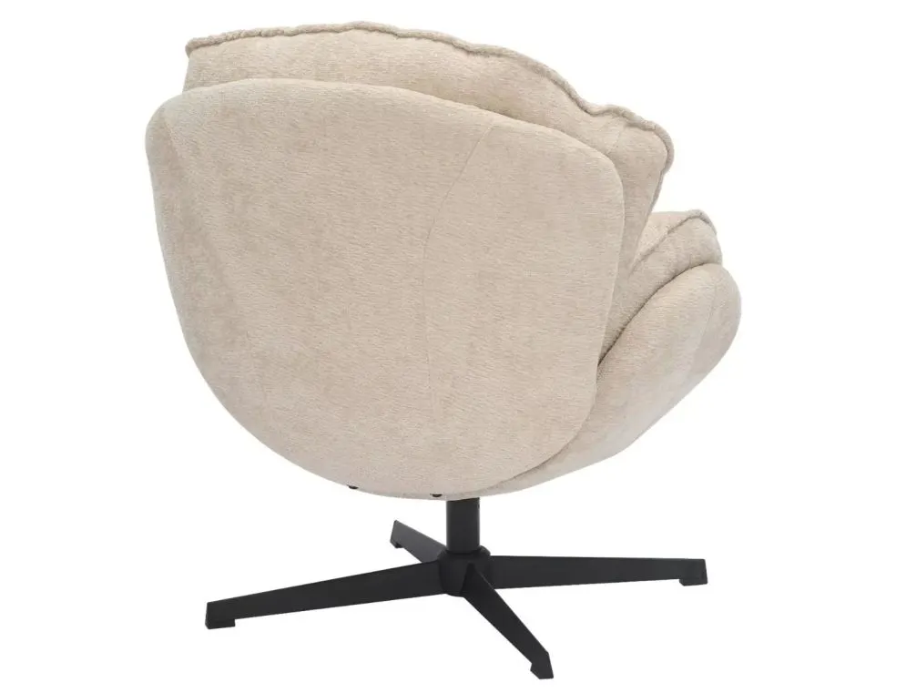 Fotel do salonu BETTY z czarną podstawą| MIRAT