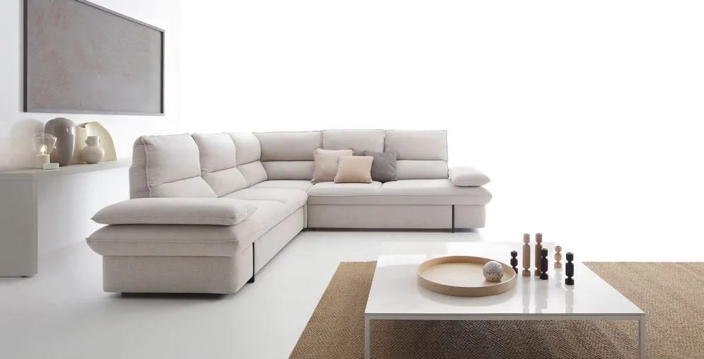 Narożnik z funkcją spania GLORIA kremowy prawy/lewy I sklep meblowy MIRAT.