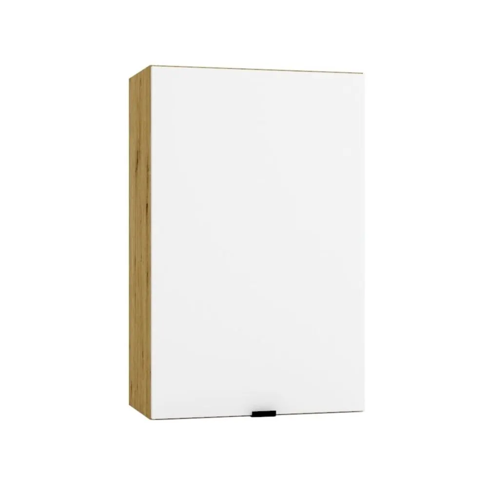 Szafka kuchenna wisząca GIANNA W45 P/L biała alaska/dąb artisan I sklep meblowy MIRAT. styl SKANDYNAWSKI