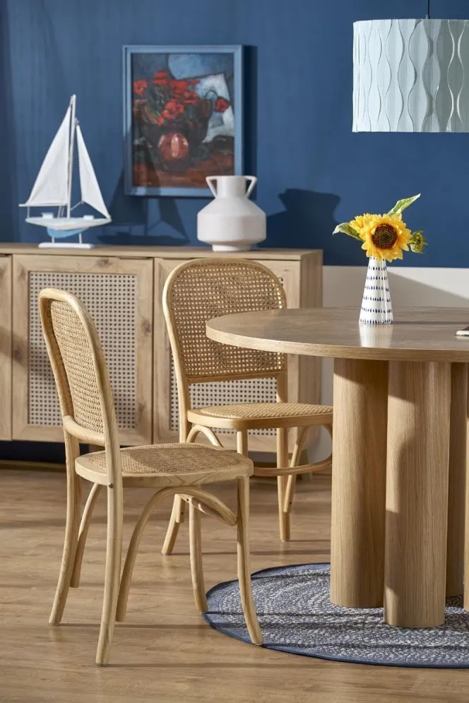 Krzesło K502 rattanowe w stylu boho I sklep meblowy MIRAT. styl SKANDYNAWSKI
