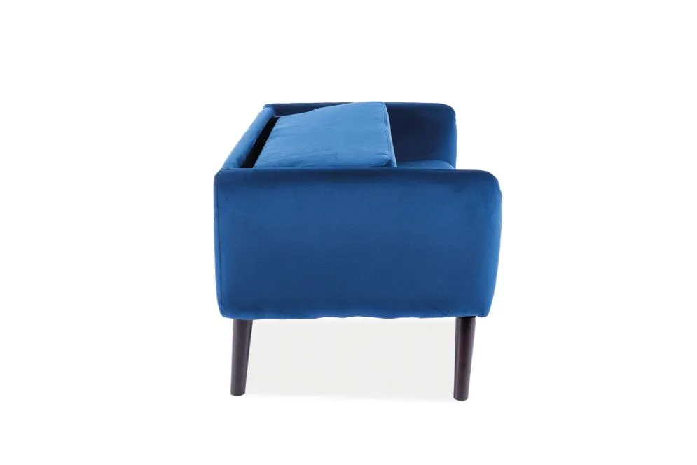 Sofa ELSA VELVET granatowa dwuosobowa nierozkładana do salonu | MIRAT. w stylu GLAMOUR kolekcja