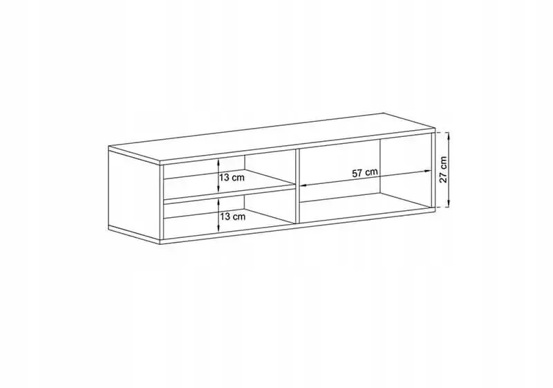 Szafka RTV SELF 120 dąb artisan MEBLE LINDNER | MIRAT. w stylu LOFT kolekcja SELF