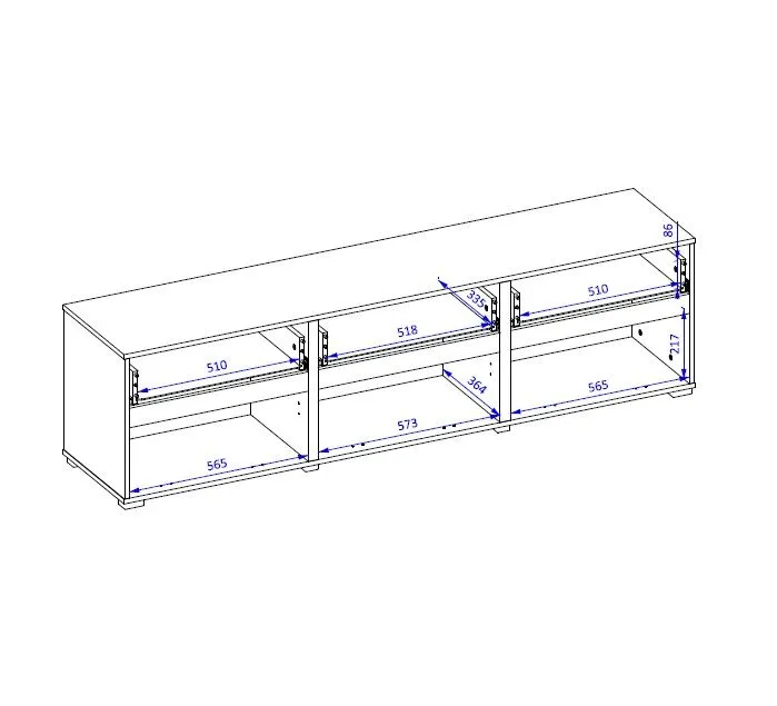 Szafka RTV CROSS 3K3S 180cm zielona/czarna stojąca I sklep meblowy MIRAT.  kolekcja HV-CROSS
