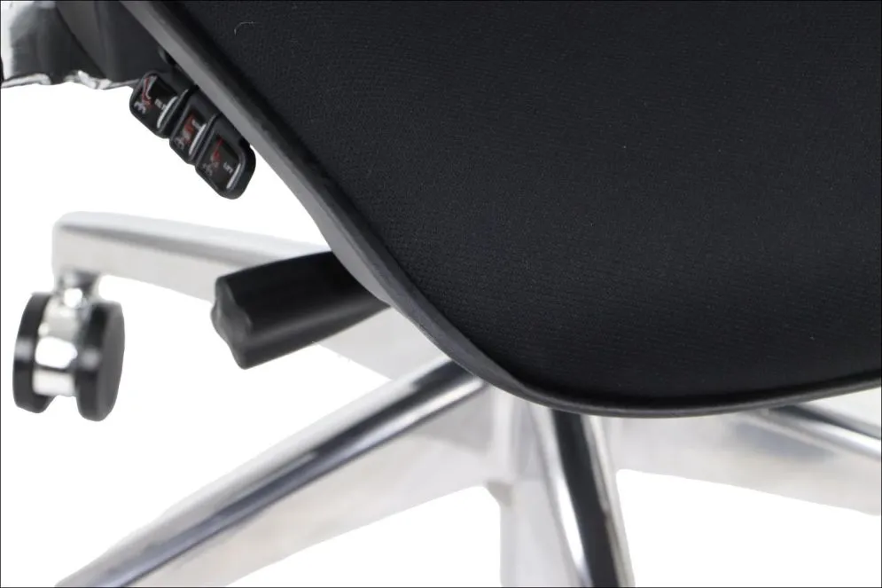 Fotel biurowy ERGONEW S1A czarny tkanina z regulowanymi podłokietnikami I sklep meblowy MIRAT.