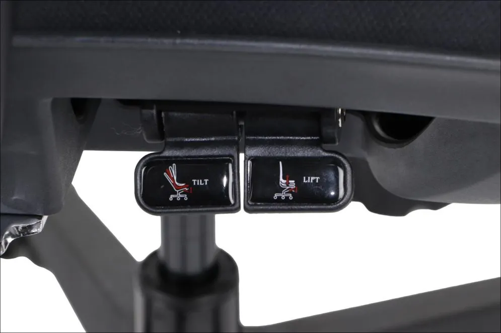 Fotel biurowy ERGONEW S1 czarny tkanina z mechanizmem synchronicznym I sklep meblowy MIRAT.