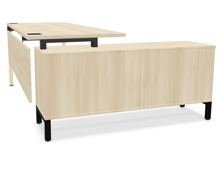 Biurko narożne CS5040 180x70 akacjowe z szafką I sklep meblowy MIRAT.