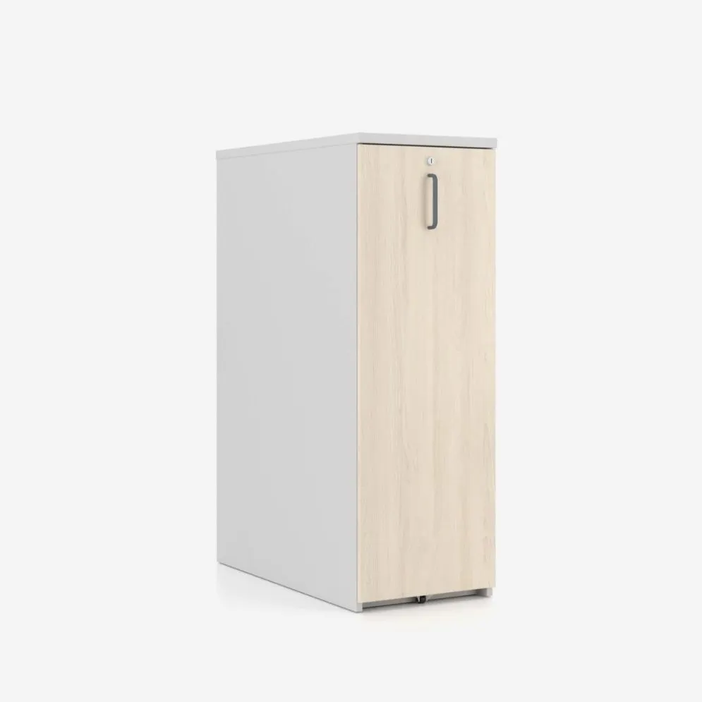 Szafka na dokumenty EASY SPACE 40cm prawa/lewa szara/akacjowa wysuwana I sklep meblowy MIRAT.