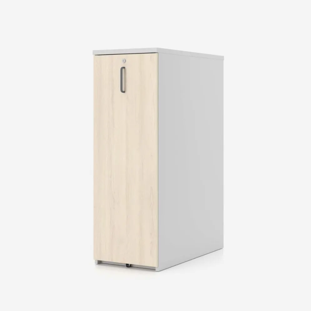 Szafka na dokumenty EASY SPACE 40cm prawa/lewa szara/akacjowa wysuwana I sklep meblowy MIRAT.