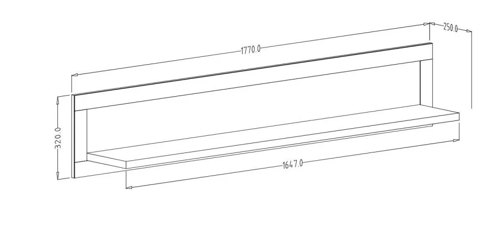 Półka EVORA zielona mat HELVETIA | MIRAT.  kolekcja EVORA
