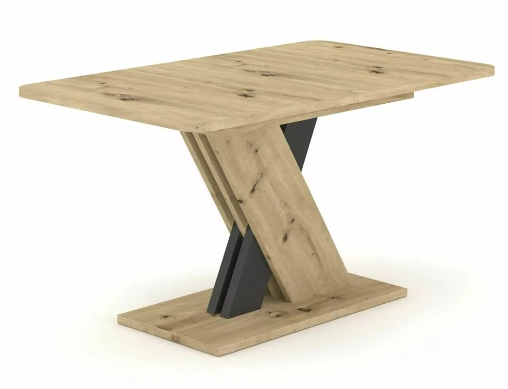 Stół rozkładany EXEL 140(180)x85 dąb artisan/antracyt do jadalni I sklep meblowy MIRAT. styl LOFT
