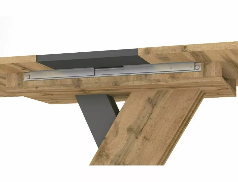 Stół rozkładany EXEL 140(180)x85 dąb artisan/antracyt do jadalni I sklep meblowy MIRAT. styl LOFT