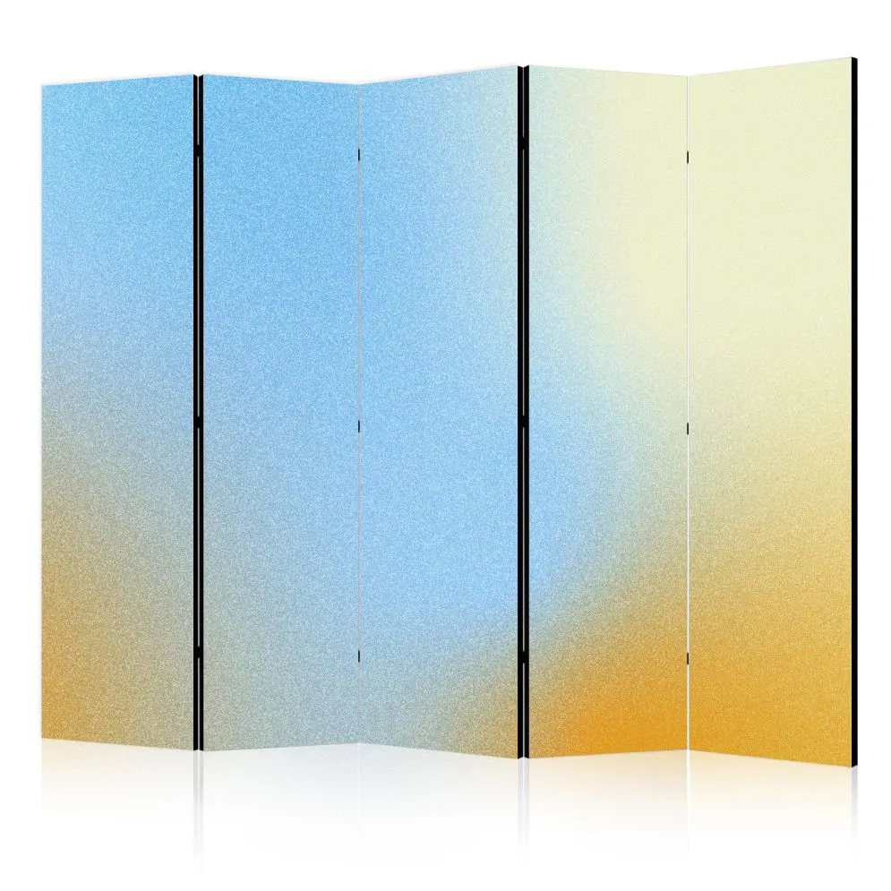 Parawan dwustronny Tła i desenie 225x172 cm 5-częściowy szary | MIRAT.