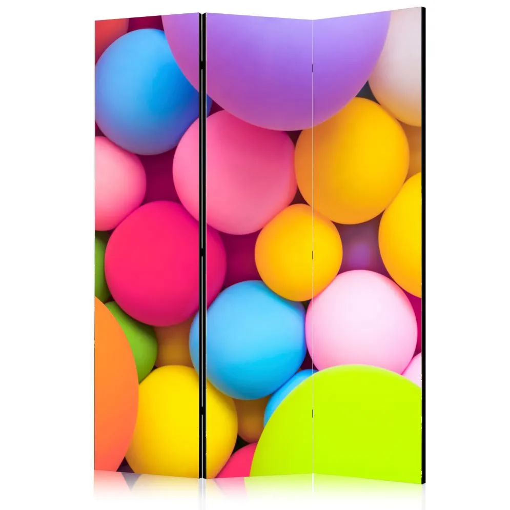 Parawan jednostronny Tła i desenie 135x172 cm 3-częściowy fioletowy | MIRAT.