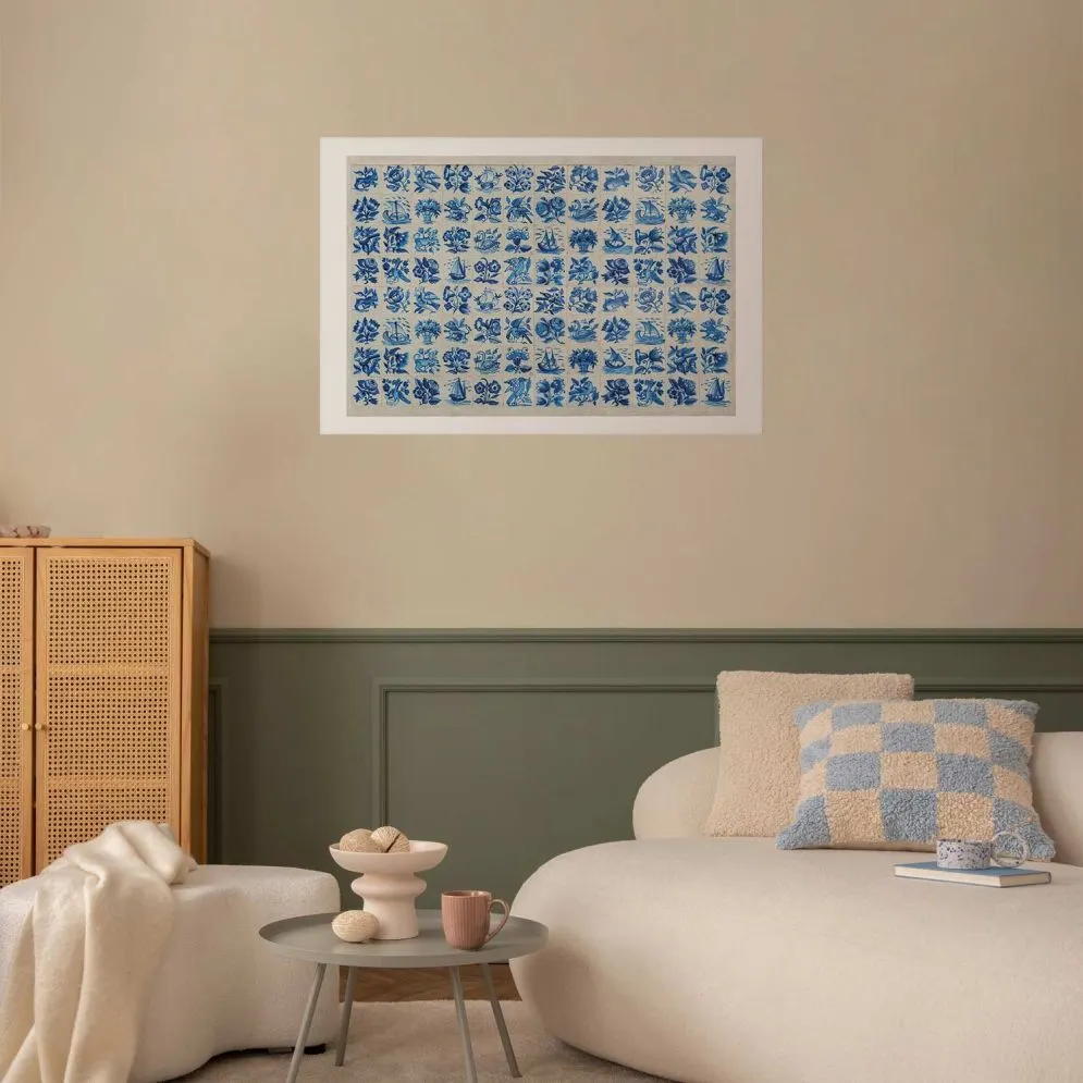 Plakat Płytki azulejos 60x40 cm bez ramy z marginesem | MIRAT.