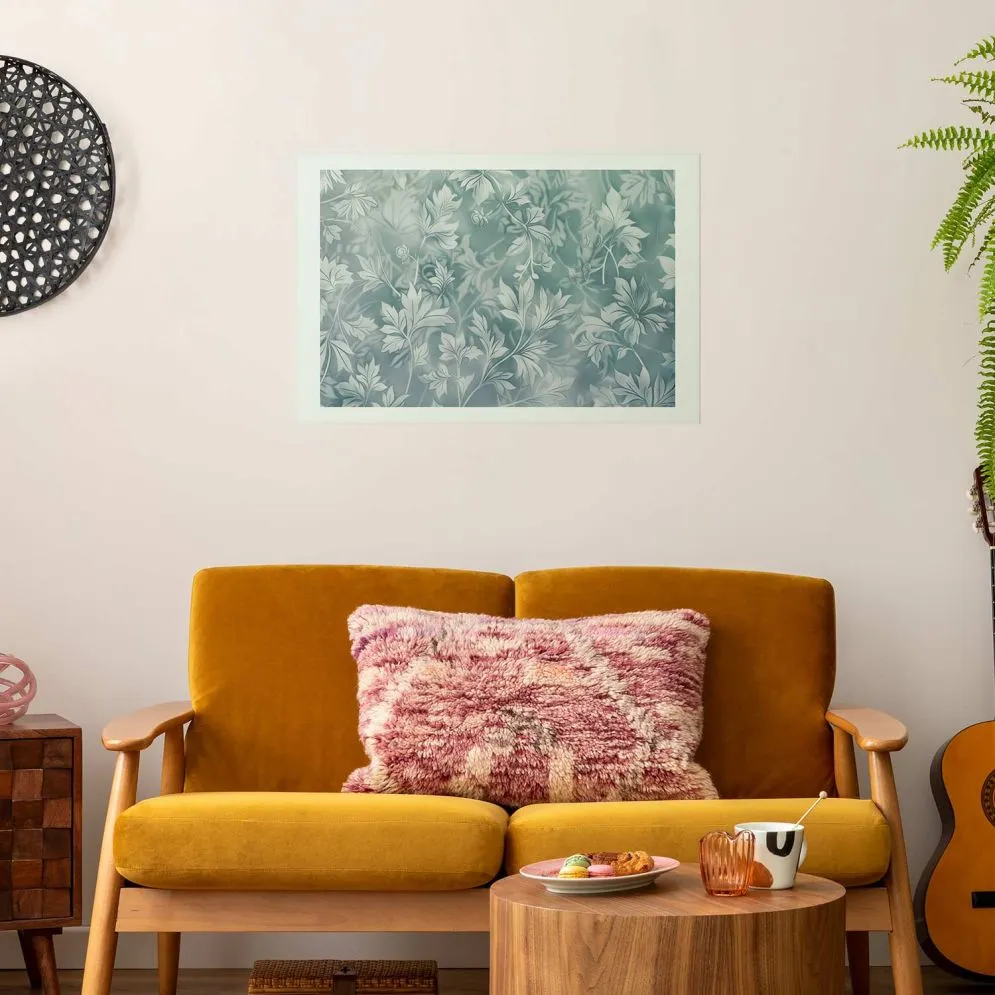 Plakat Przetarte wzory roślinne 30x21 cm bez ramy z marginesem | MIRAT.