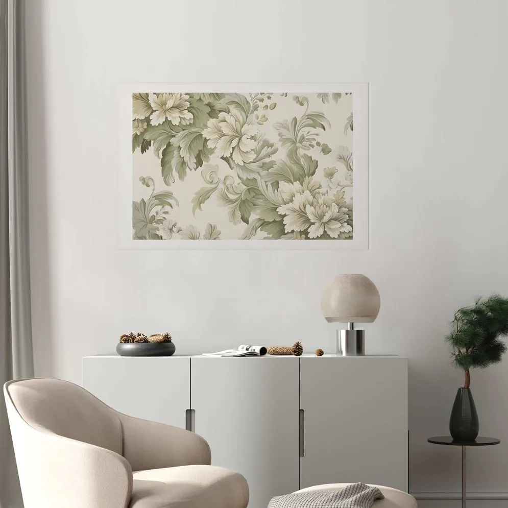 Plakat Vintage kwiaty 60x40 cm bez ramy z marginesem | MIRAT.