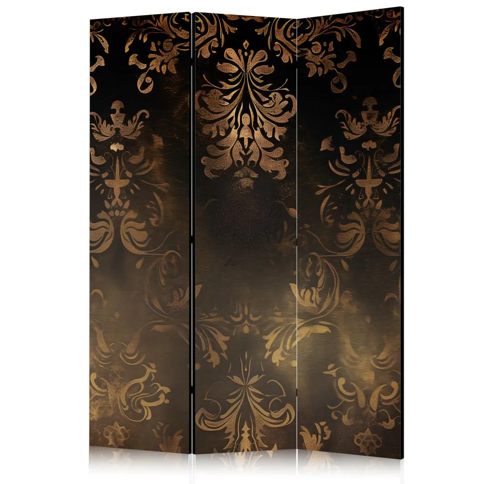 Parawan akustyczny Kwiaty 135x172 cm 3-częściowy zielony | MIRAT.