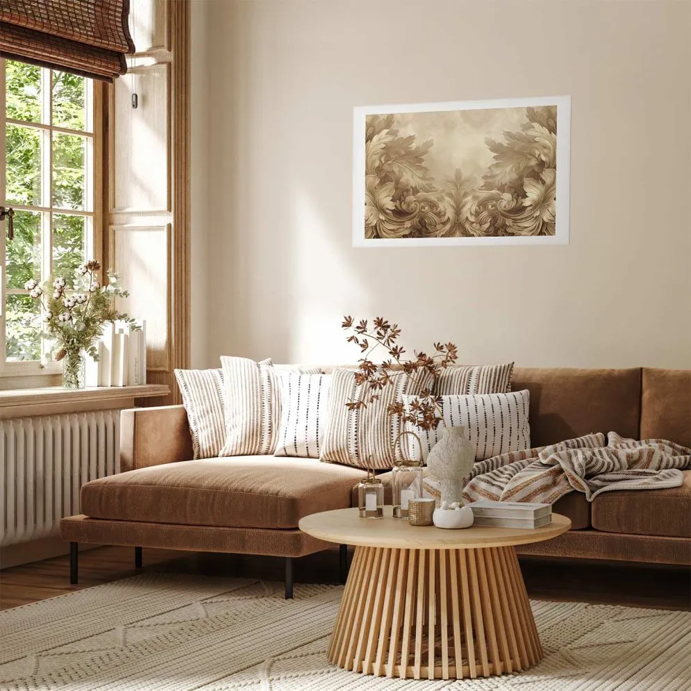 Plakat Rzeźbione ornamenty 60x40 cm bez ramy z marginesem | MIRAT.