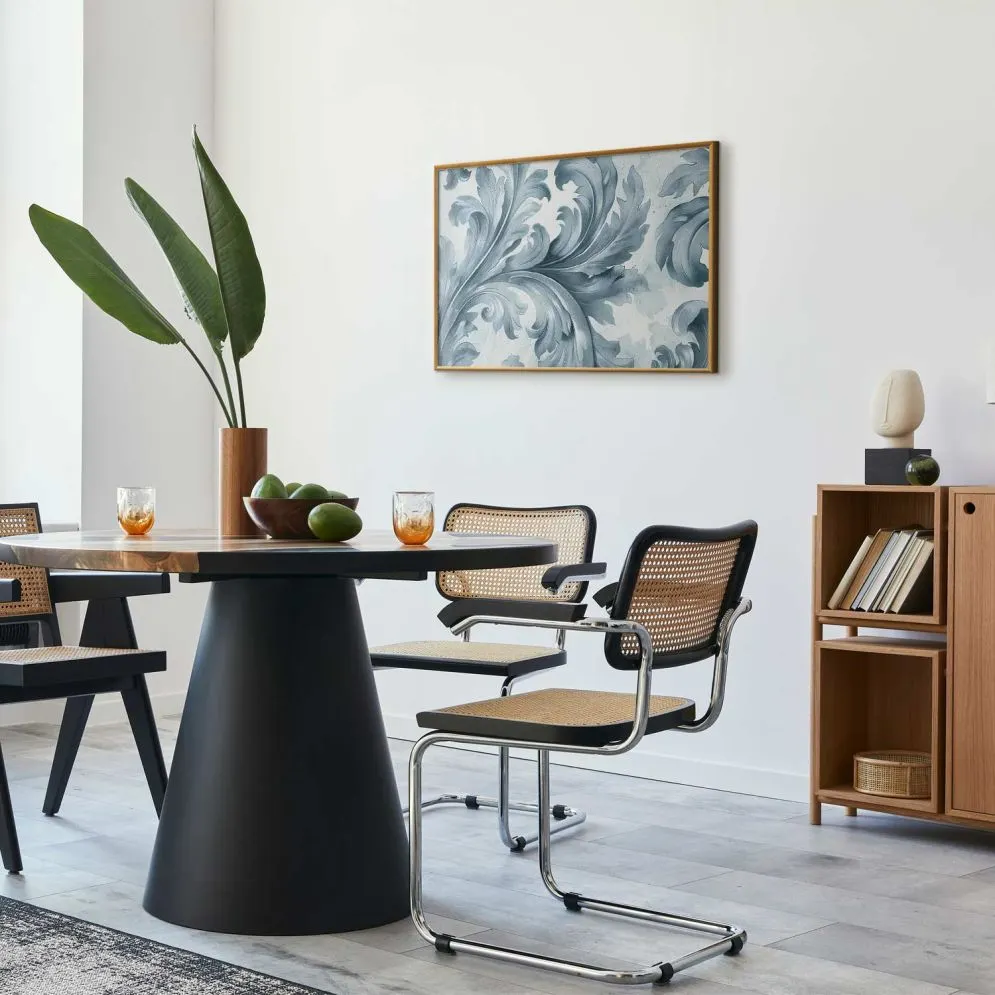 Plakat Kamienny ornament 42x29,7 cm z ramą złotą bez marginesu | MIRAT.