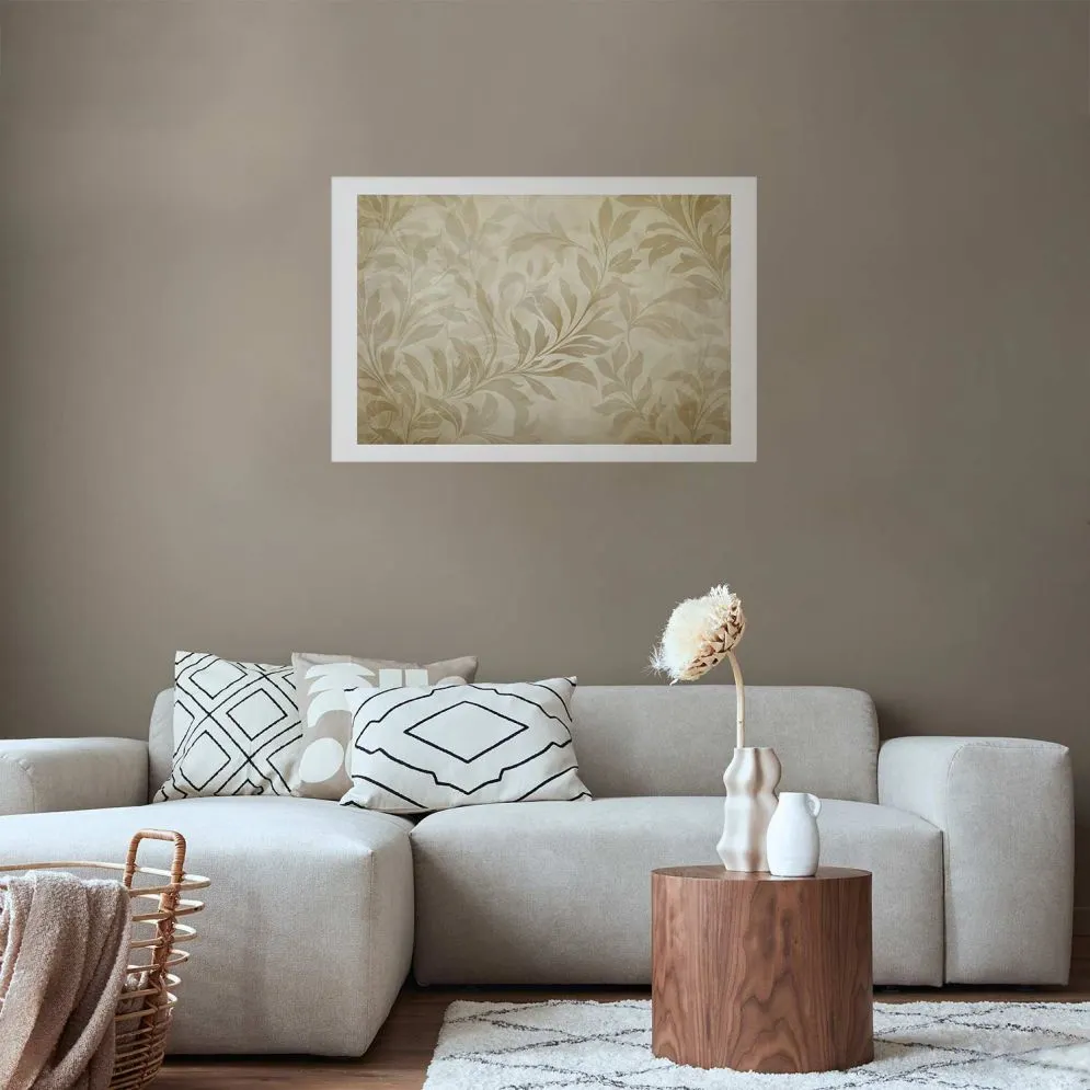 Plakat Piaskowe listki 42x29,7 cm bez ramy z marginesem | MIRAT.