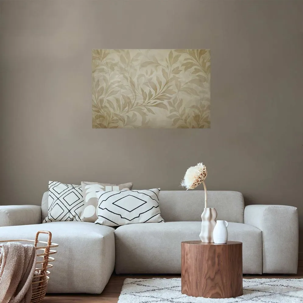 Plakat Piaskowe listki 42x29,7 cm bez ramy bez marginesu | MIRAT.