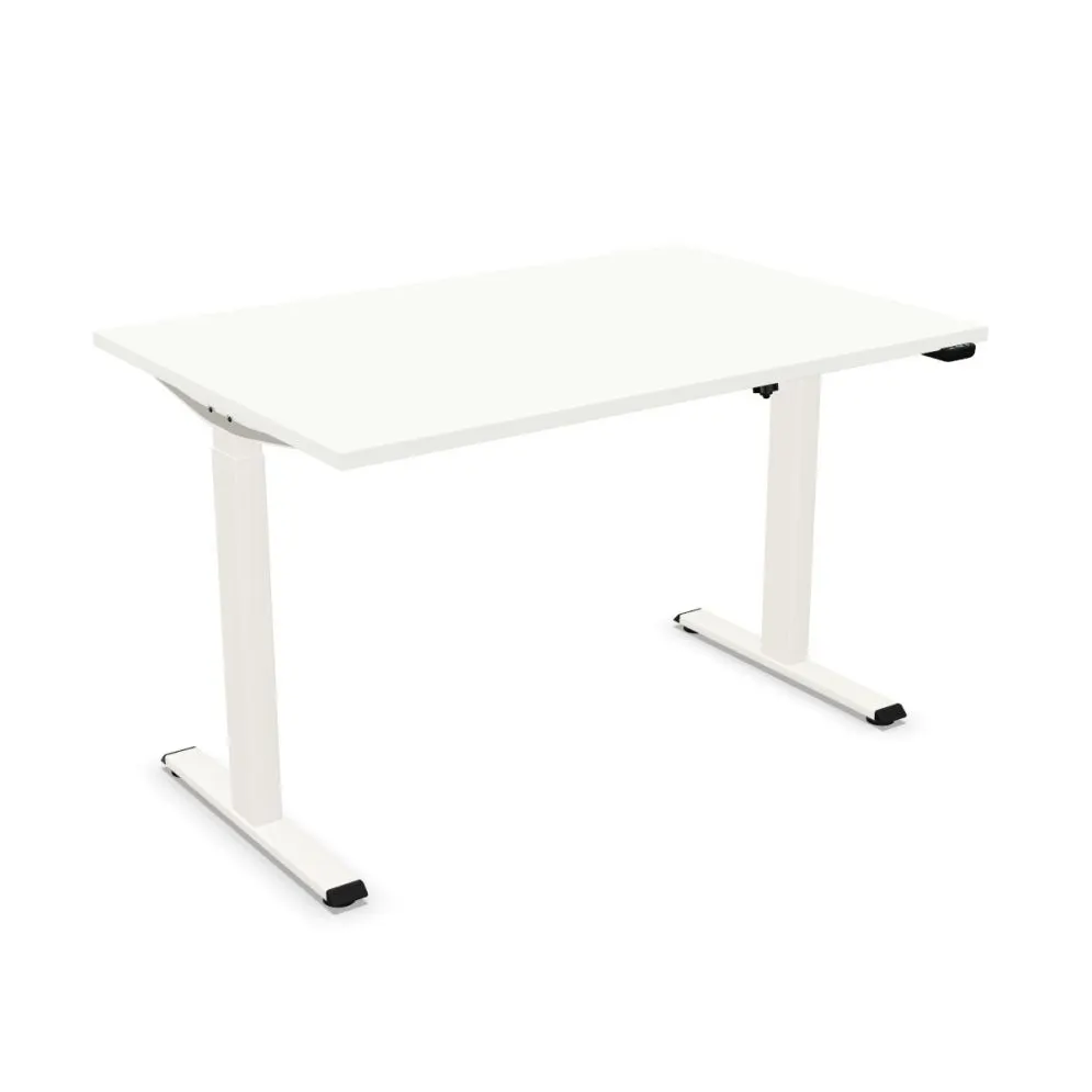 Biurko eCOMO 120x60cm białe z regulacją wysokości dla dzieci I sklep meblowy MIRAT.