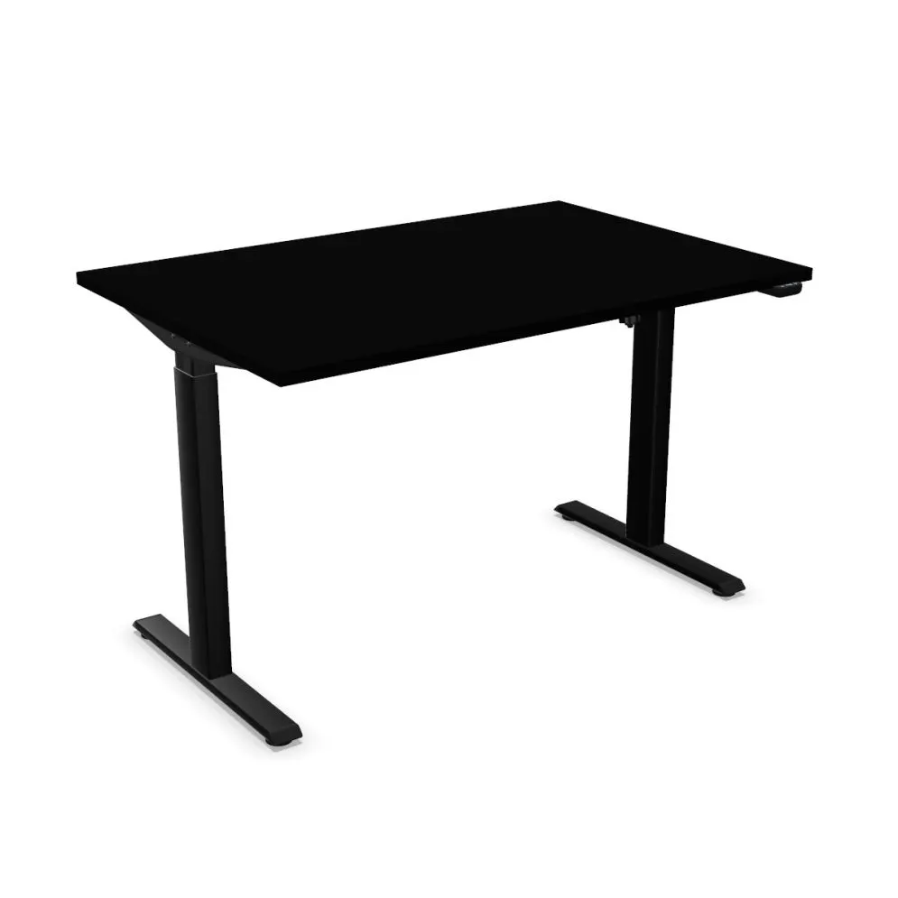 Biurko eCOMO 120x60cm czarne z regulowane młodzieżowe I sklep meblowy MIRAT.