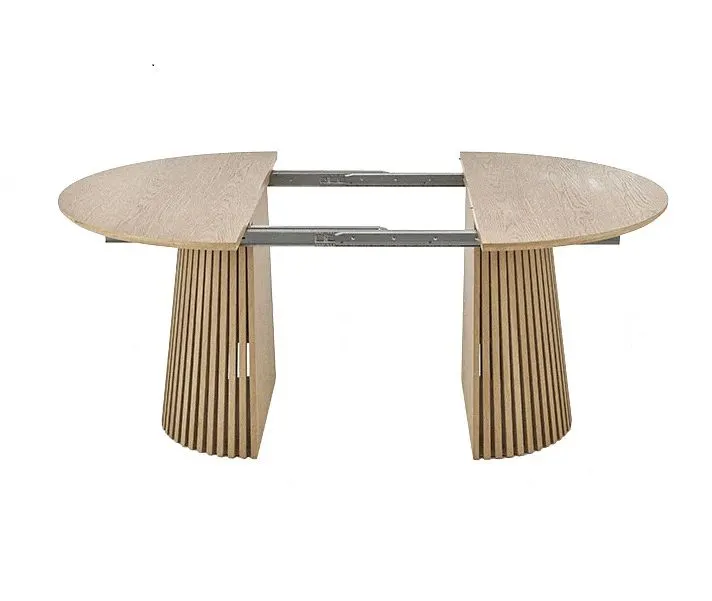 Stół rozkładany FARGO 120(210)x120 dąb naturalny okrągły I sklep meblowy MIRAT. styl SKANDYNAWSKI