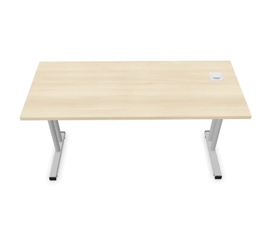 Biurko EASY SPACE C-LEG RC 140x60cm akacjowe do nauki I sklep meblowy MIRAT.