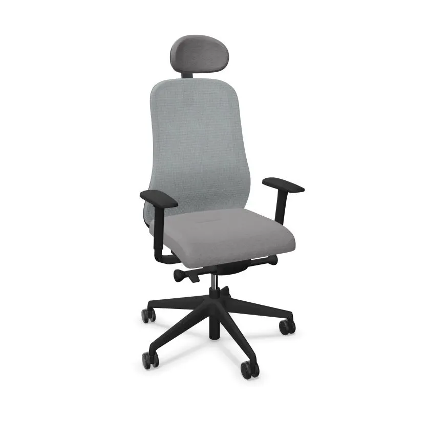 Fotel biurowy SOULY ERA MT60123/CSE13 szary z zagłówkiem I sklep meblowy MIRAT.