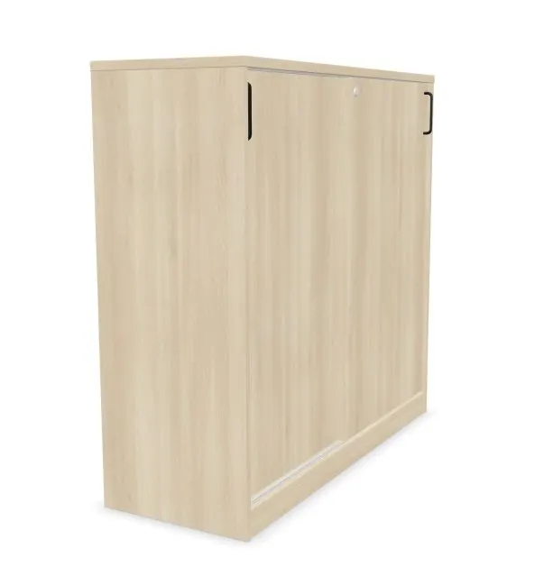 Szafka biurowa przesuwna EASY SPACE CABINET S 3-OH 120cm akacjowa zamykana I sklep meblowy MIRAT.