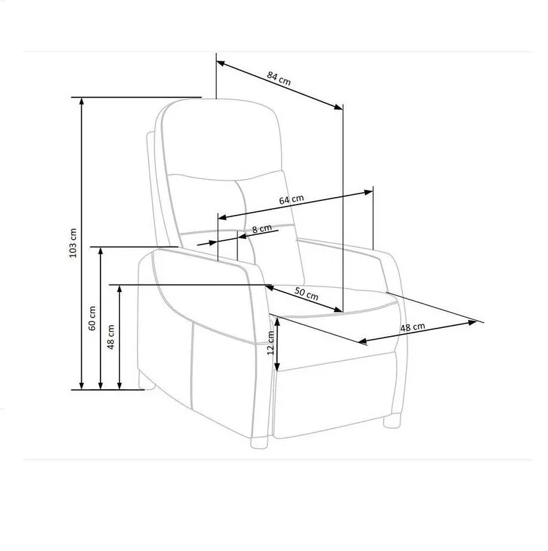 Fotel FELIPE 2 VELVET ciemnozielony rozkładany do salonu | MIRAT. styl LOFT