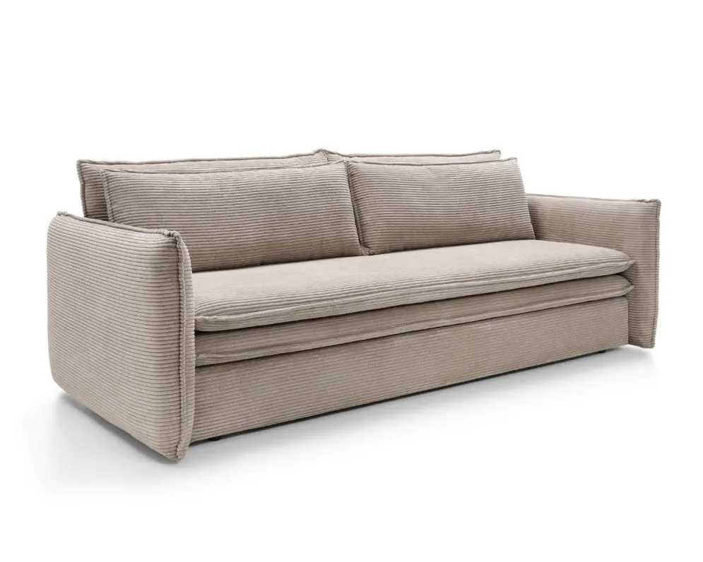 Sofa rozkładana LUNA SLIM beżowa trzyosobowa I sklep meblowy MIRAT.