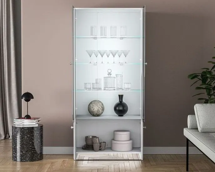 Witryna BLANC 01 2D biały połysk I sklep meblowy MIRAT. kolekcja BLANC