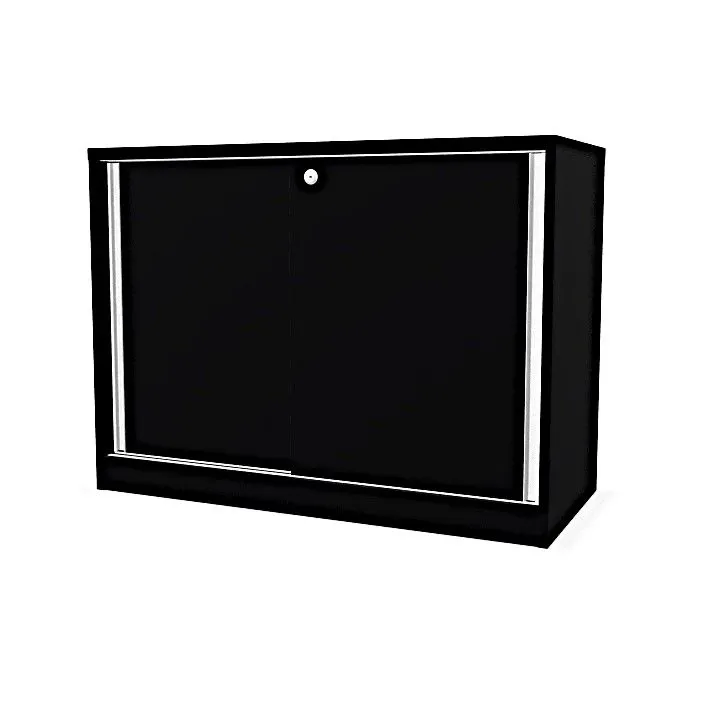 Szafka biurowa przesuwna EASY SPACE CABINET S 1.5-OH 100cm czarna zamykana I sklep meblowy MIRAT.