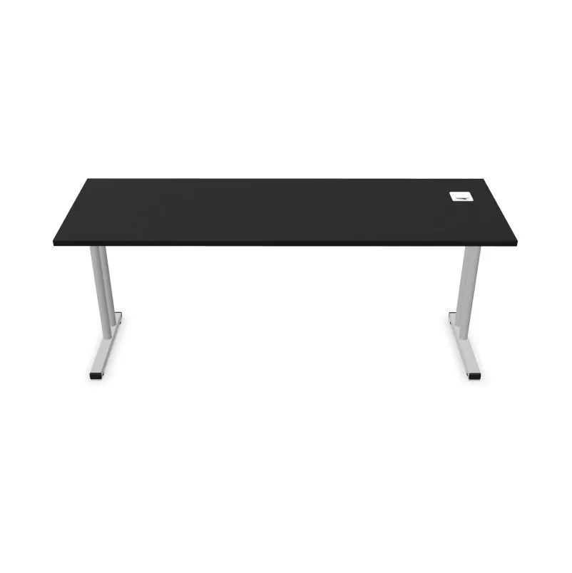 Biurko EASY SPACE C-LEG RC 180x60cm czarne grafitowe szerokie I sklep meblowy MIRAT.