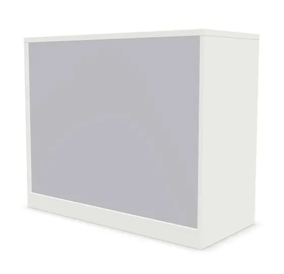 Szafka biurowa żaluzjowa EASY SPACE CABINET HRT 2-OH 100cm biała zamykana I sklep meblowy MIRAT.